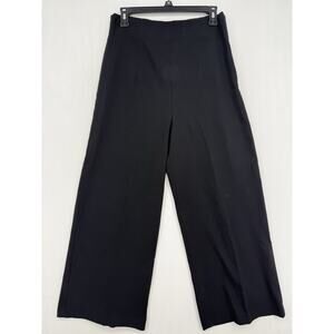ZARA High waisted cropped culottes with wide leg Size M elastic in the back